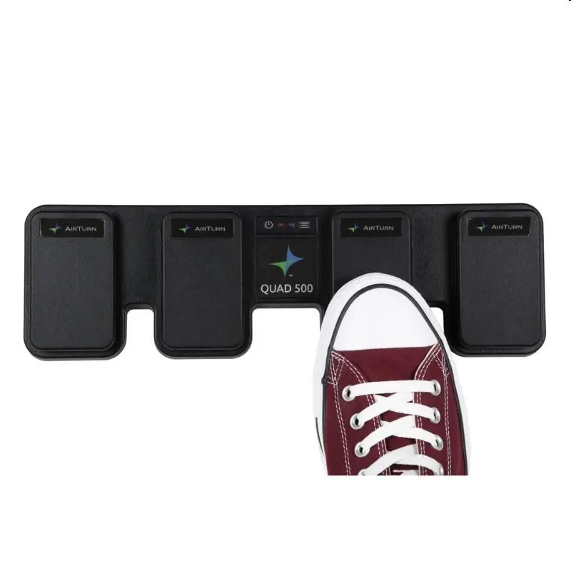 Draadloos pedaal, bladzijden omslaan AirTurn Quad Express Levering