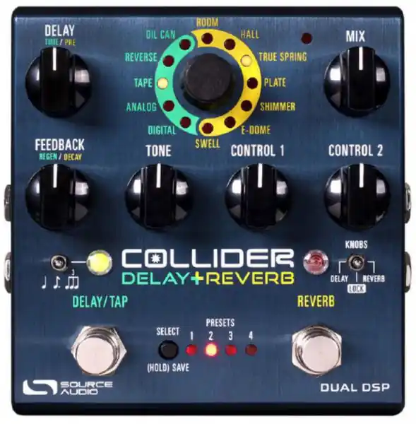 Nieuw Source audio Collider Delay+Reverb