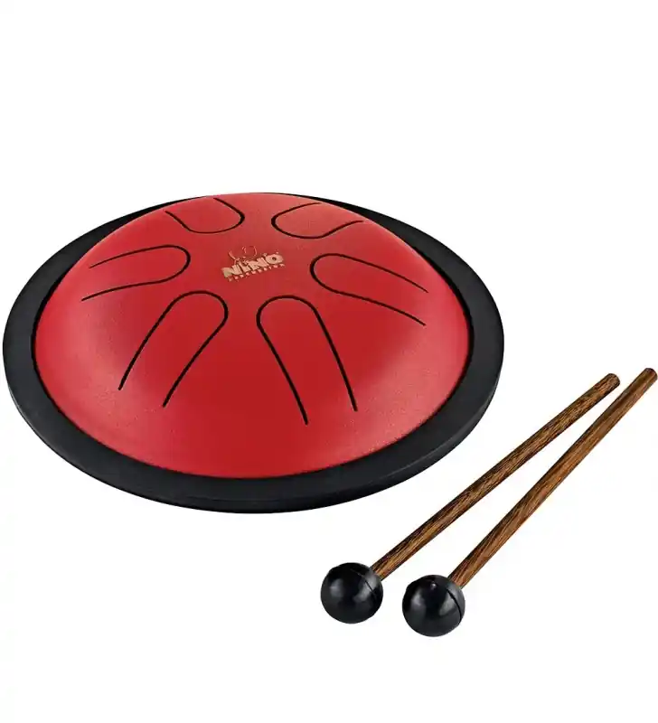 Uitverkoop Nino Percussion NINO980R Mini Steel Tongue Drum Rood