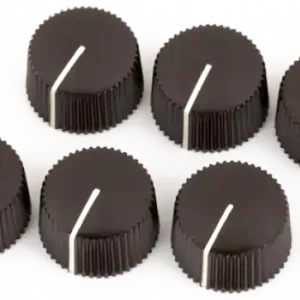 Fender Pure Vintage Radio Amplifier Knobs (6) - Dark Brown Direct Verzonden