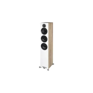 Alleen Vandaag Elac DRF52 - Debut Reference F5 Vloerstaande Luidspreker, Licht Eiken/Mat Wit