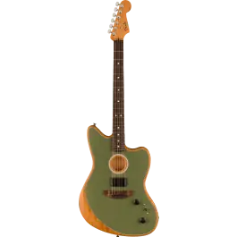 Weekendaanbieding Fender Acoustasonic Player Jazzmaster, Antique Olive RW