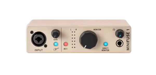 Hete Deal Arturia MiniFuse 1 Champagne