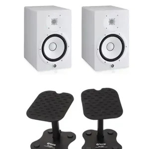 Yamaha HS5 WHITE (la paire) + stands Veilige Betaling
