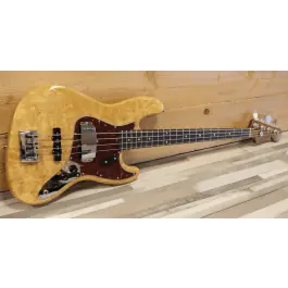 Direct Beschikbaar Fender Custom Shop Artisan Maple Burl Jazz Bass, Aged Natural RW