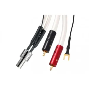 Aanbieding Atlas Cables Element Assist Tonearm Achromatic X RCA Toonarm Aansluitkabel met Rechte Plug, 2.00 Meter