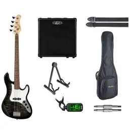 Cort Startersset Elektrische Basgitaar (Black) Gereduceerde Prijs
