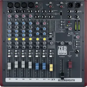 Allen & heath ZED60-10FX Rechtstreeks Van De Fabrikant