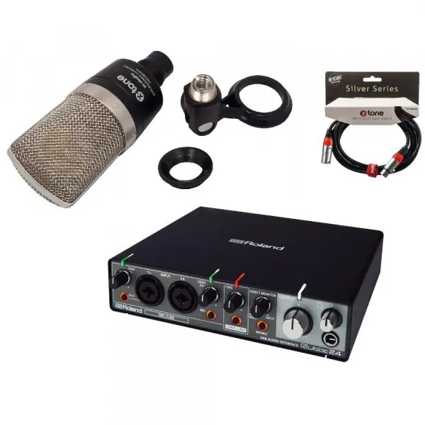 Roland Rubix24 + X-TONE XS-Studio + cable XLR 3m Populair