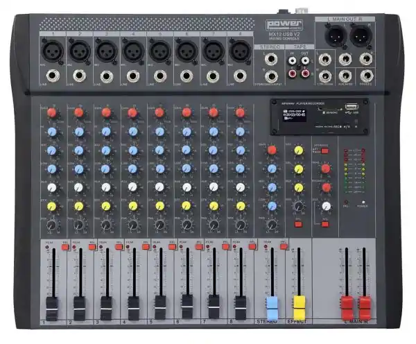 Power acoustics MX12 USB V2 Gratis Verzending