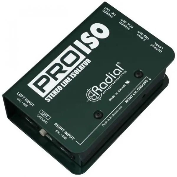 Radial PRO ISO STEREO +4/-10dB Exclusieve Aanbieding
