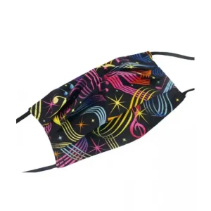 Agifty Face Mask gekleurde noten op zwart35 Flitsaanbieding