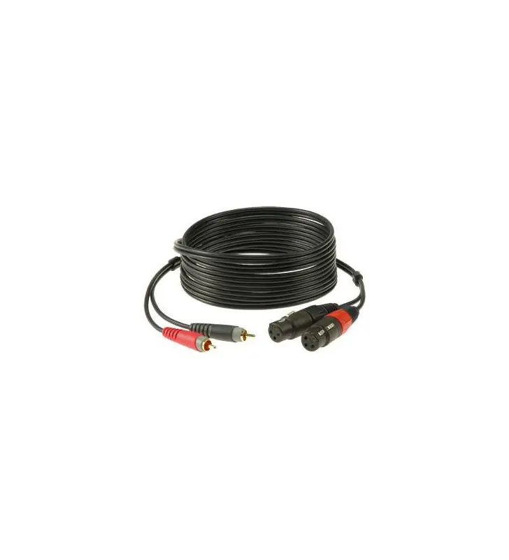 Beperkte Voorraad Klotz AT-CF0200 2 x XLR Female - 2 x RCA Male, 2,0 Meter