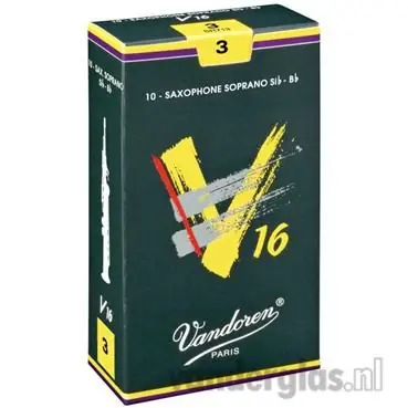 Uitverkoop Bb Sopraansaxriet Vandoren V16 2,5