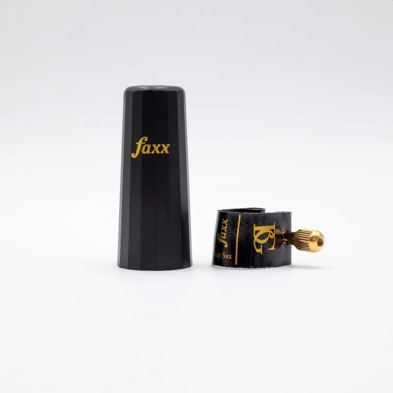 Ligature FAXX FLEX gold sopraanrsax binder + cap Finale Uitverkoop