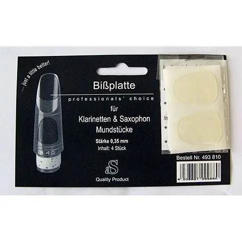 Mondstukplakkers A&S (4 st.) transparant 0,35 mm Voordeelprijs