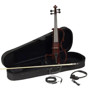 Direct Verzonden Leonardo EV-50-W elektrische viool met actief Shadow element