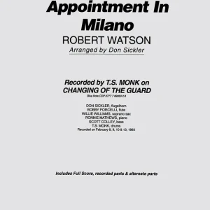 Appointment in Milano Sextet(3 Horns plus Rhythm) Gecertificeerd