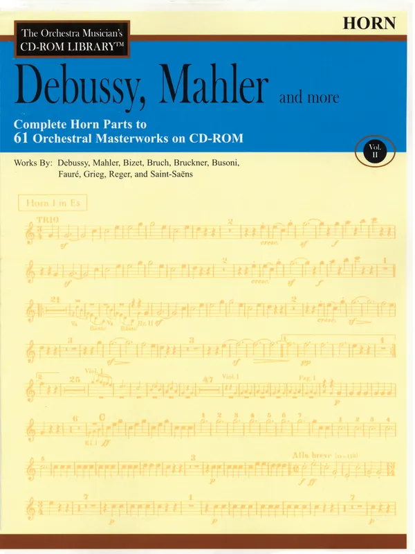 Weekendaanbieding Debussy, Mahler and More - Volume 2(The Orchestra Musician's CD-ROM Library - Horn)