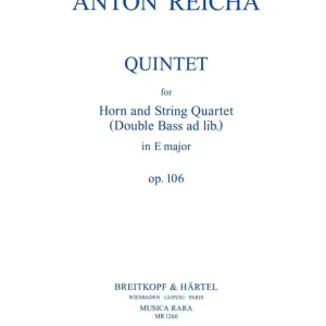 Anton Reicha: Quintett in e op. 106 Gratis Verzending