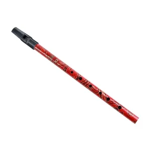 Korting Generation tin whistle Boho D Paisley rood