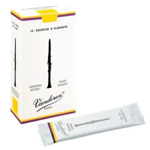 Hete Deal Vandoren riet klarinet "White Master" (duits) sterkte 2,5 10 stuks