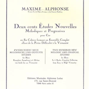Voordeelprijs Maxime Alphonse: 200 Etudes Nouvelles 5