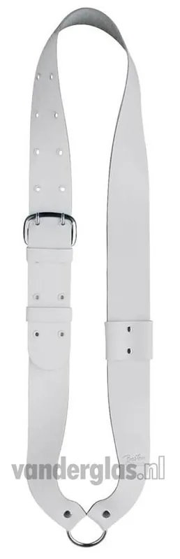 Hete Deal Bandelier Senior Leder Gevoerd Wit