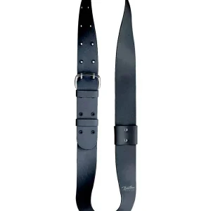 Bandelier Senior Leder Gevoerd Zwart Veilige Betaling