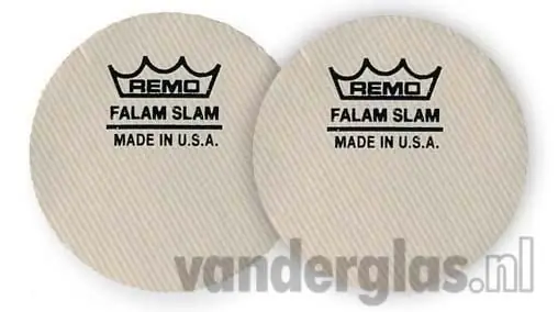 Seizoensaanbieding Bassdrumpad Remo 2,5" Falams 2 stuks