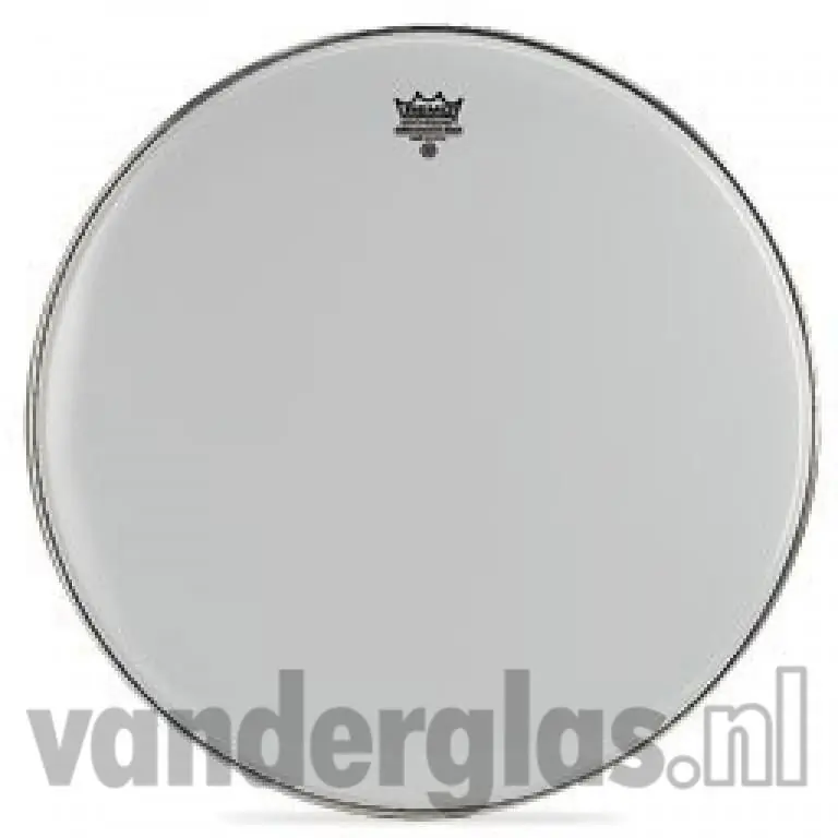 Betrouwbaar Bassdrumvel 20" Remo Ambassador wit