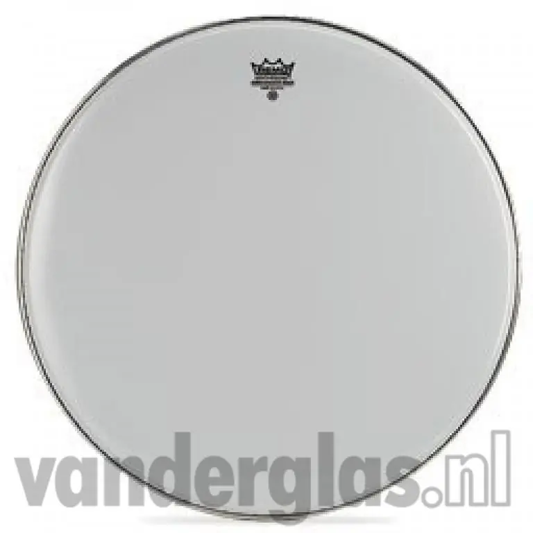 Premium Bassdrumvel 22" Remo Ambassador wit
