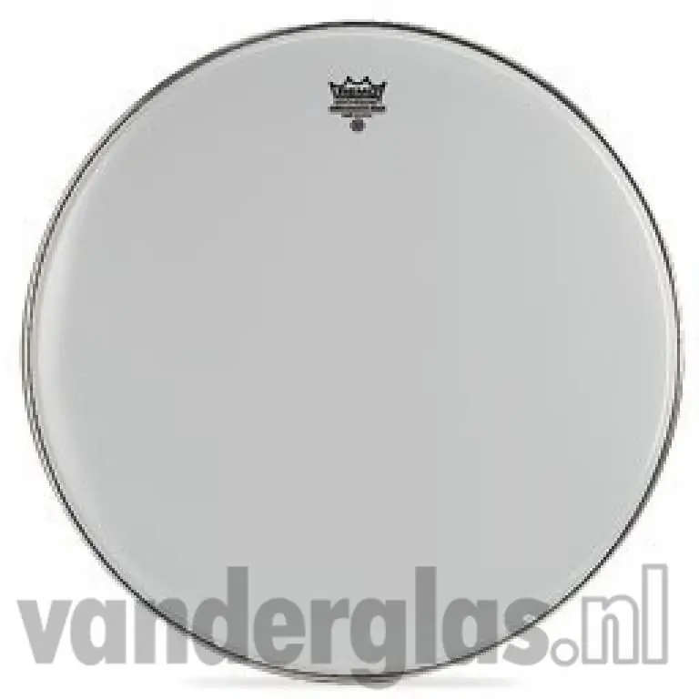 Bassdrumvel 24" Remo Ambassador wit Beperkte Voorraad