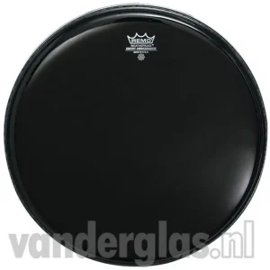 Bassdrumvel 26" Remo Ebony Ambassador Finale Uitverkoop