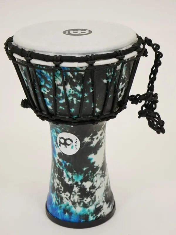 Tijdelijk Beschikbaar Djembe Meinl 7" Galactic Blue Tie Dye kunststof