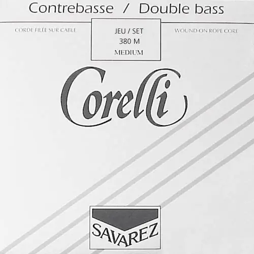 Corelli CO-380-M contrabassnaar set 4/4-3/4 Express Levering