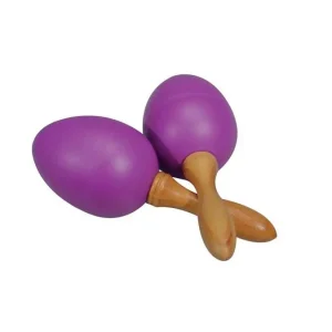 Egg maracas op steel Boston 25 gram paars Uitverkoop