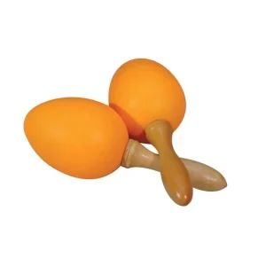 Alleen Vandaag Egg maracas op steel Boston 40 gram oranje