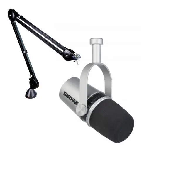 Shure MV7-S + Rode PSA1 Merkproduct