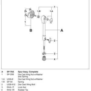 Superprijs Lock nut Pearl RHA-1T-2 set van 2 voor basdrumspoor
