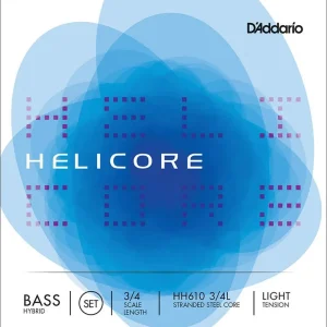 D'Addario HH610-34L snarenset contrabas 3/4 Direct Verzonden