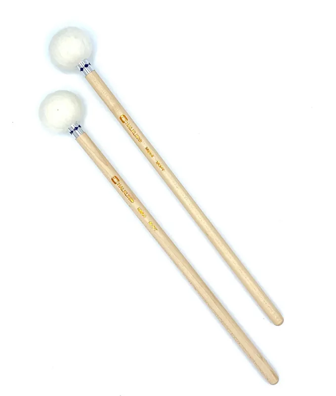 Paukenmallets Chalklin Soft MS24 met rotan steel Gereduceerde Prijs