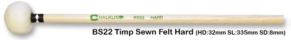 Paukenmallets Hard Majestic/Chalklin Berken Gratis Retour