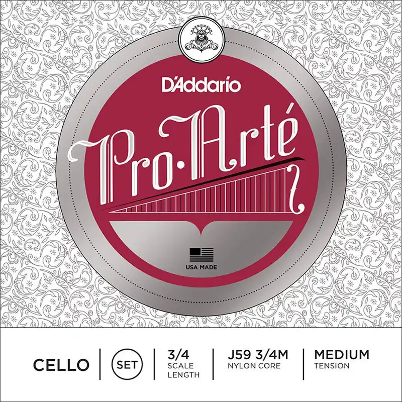 D'Addario J59-34M snarenset cello 3/4 Exclusieve Aanbieding