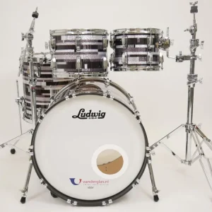 Shellset Ludwig Classic Maple MOD Digital Black Sparkle Aanbieding Superprijs