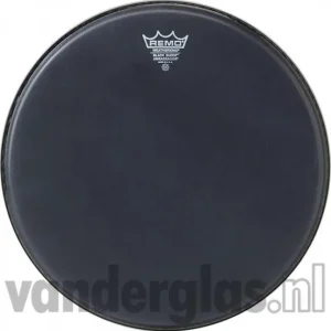 Slagvel 10" Remo Ambassador black suede Fabrieksprijs