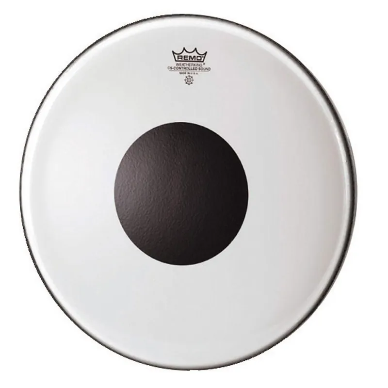 Slagvel 12" Remo CS transparant black dot Seizoensaanbieding