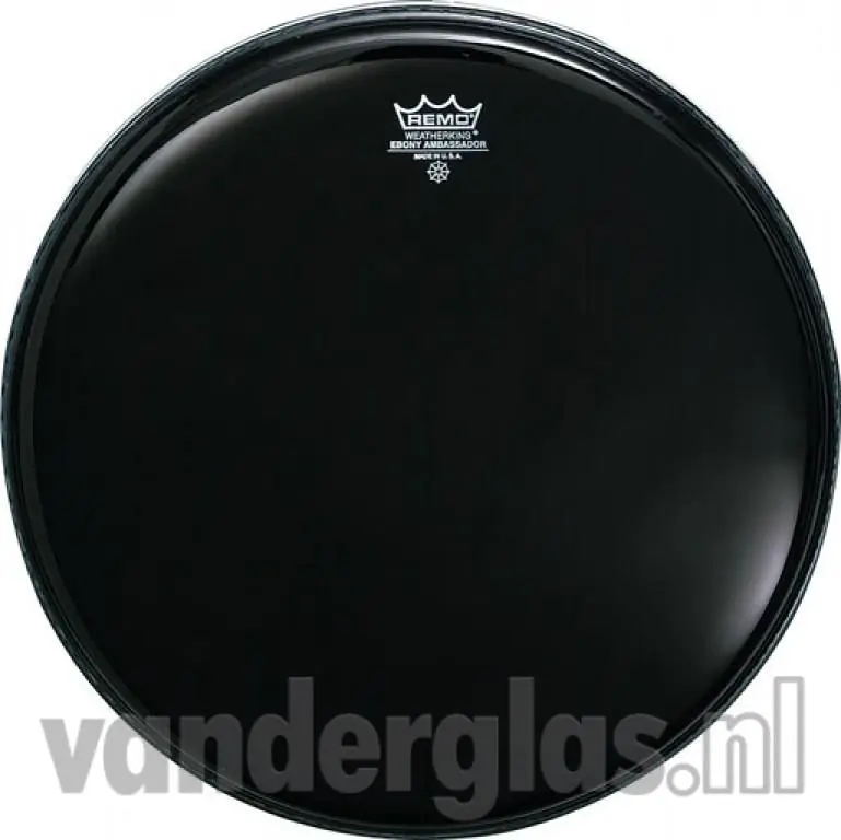 Slagvel 14" Remo Ebony Ambassador Shop Nu