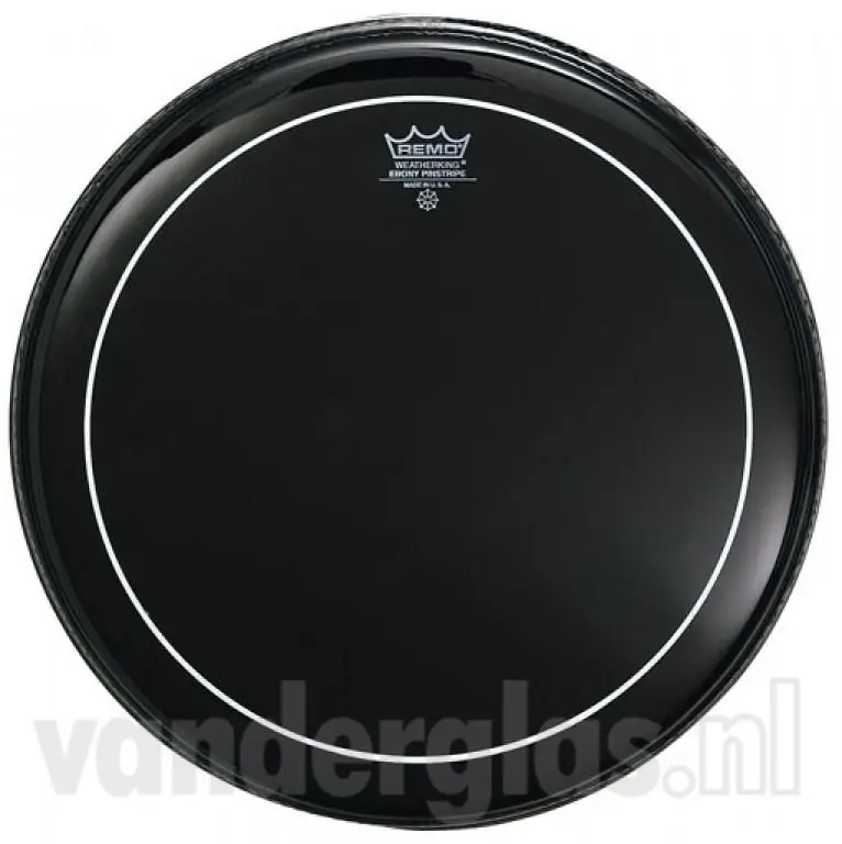 Slagvel 6" Remo Ebony pinstripe Veilige Betaling