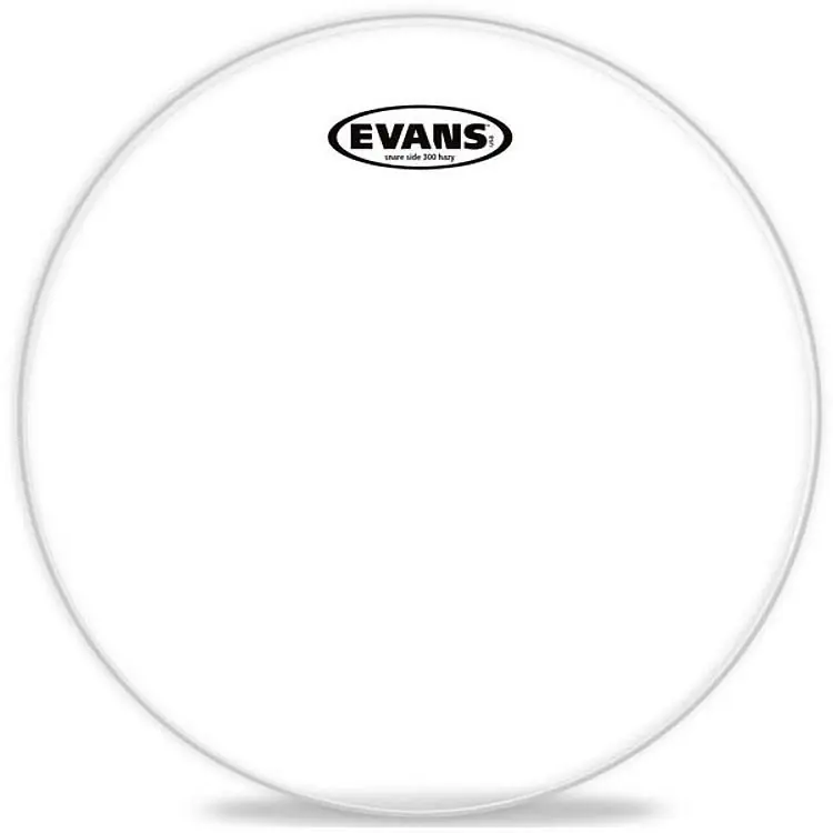 Tijdelijk Beschikbaar Snaarvel 08" Evans 300 hazy snare side